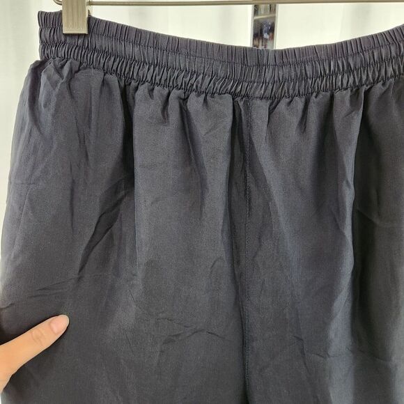 VINTAGE Details Sportswear 100% Silk Jacket Bomber Windbreaker Pant Set L Womens - Picture 15 of 16